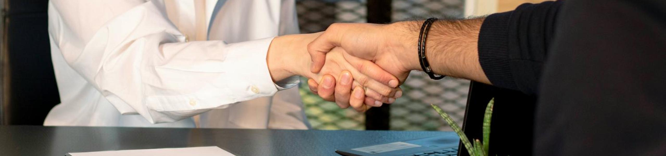 people shaking hands