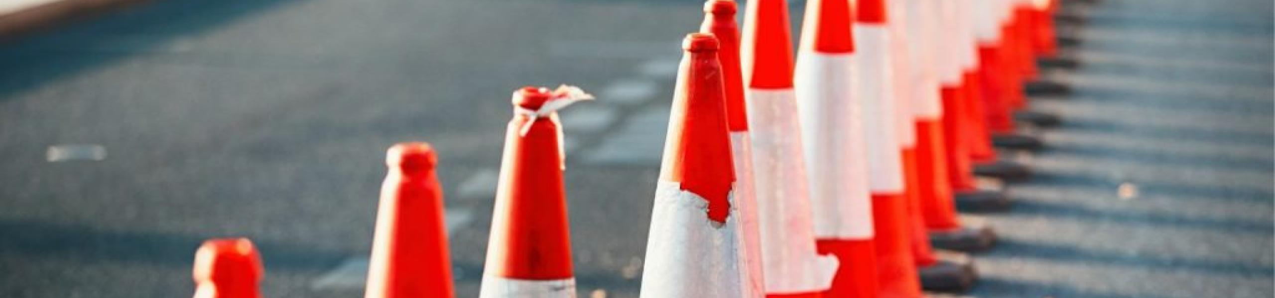 Image of traffic cones