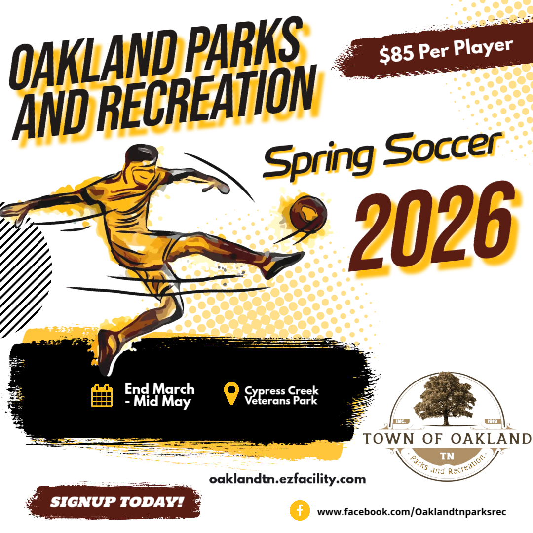 Oakland Parks & Recreation Spring Soccer 2026